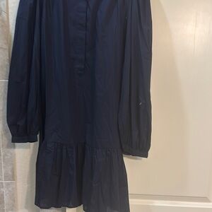 Banana Republic Navy Long Sleeve Dress